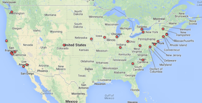 UCSF Dentistry Collaborations, Jan 1 - Dec 5, 2013 (USA)