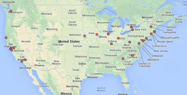 UCSF Dentistry Collaborations, Jan 1 - Dec 5, 2013 (USA)